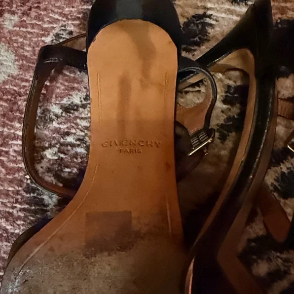 Givenchy Black Leather Heels - Picture 3 of 5